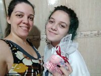 Ariane com a filha Lorrane