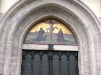 031-Chegando na famosa porta das 95 Teses - Schlosskirche in Wittenberg
