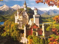 026-Castelo Neuschwanstein num dia de sol no outono